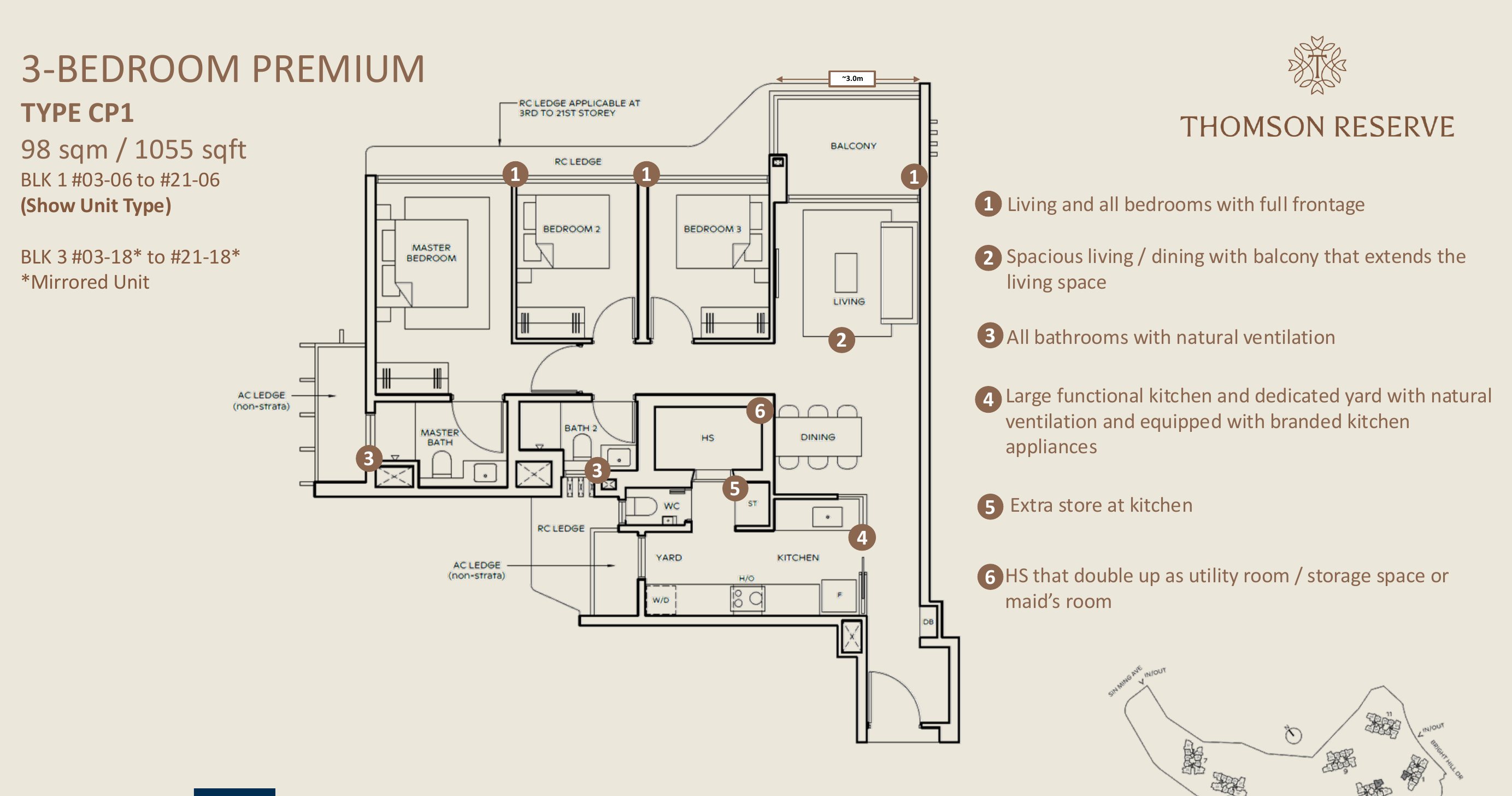 Floor plan type CP1