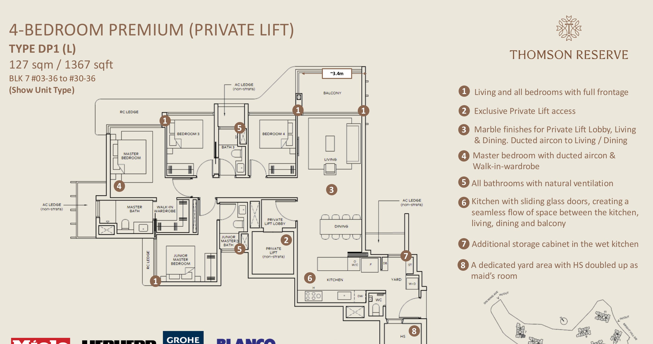 Floor plan type DP1 (L)