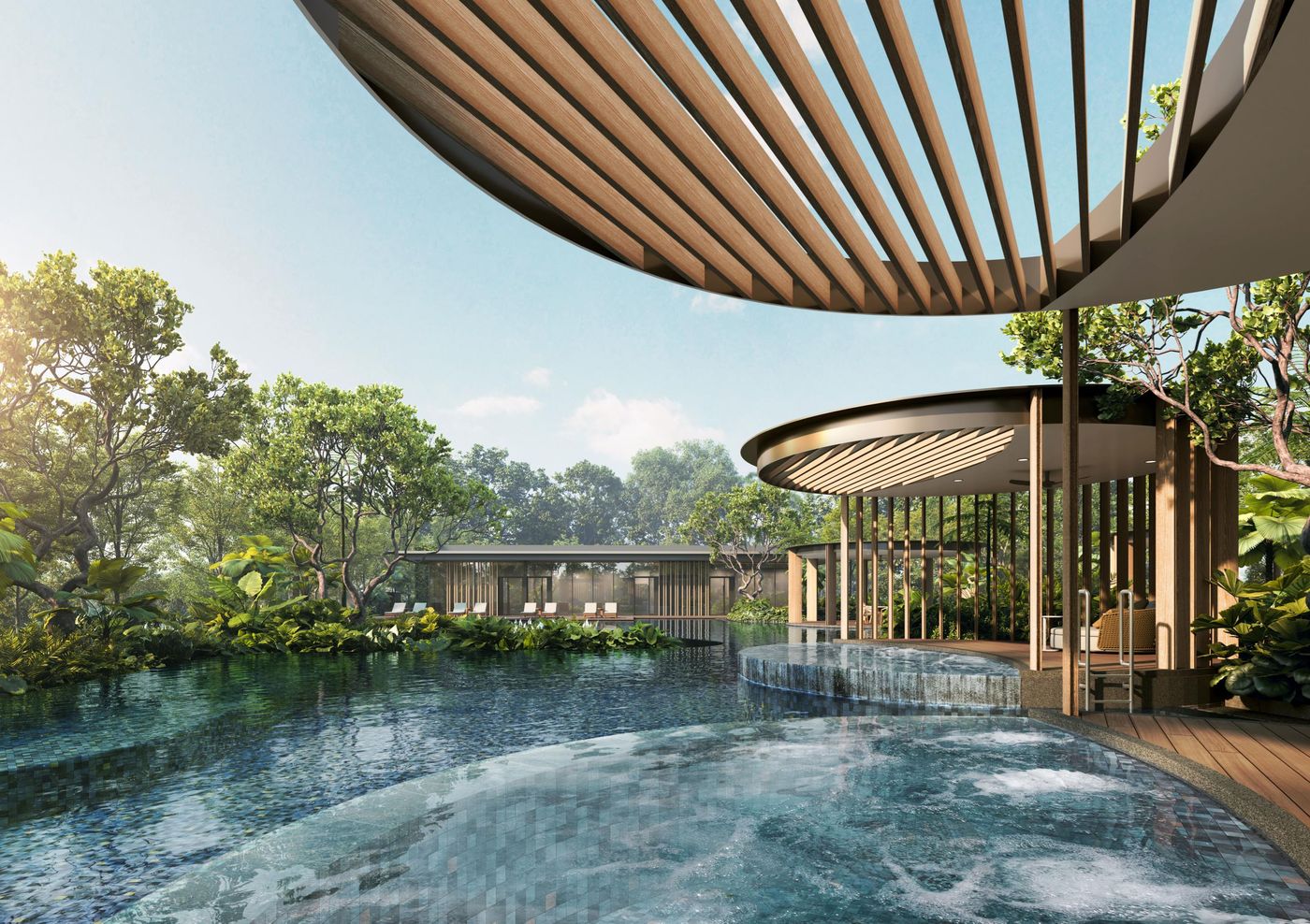Wellness Club hydro spa pool — artist's impression